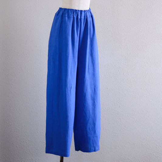 リネンワイドイージーパンツ Blue