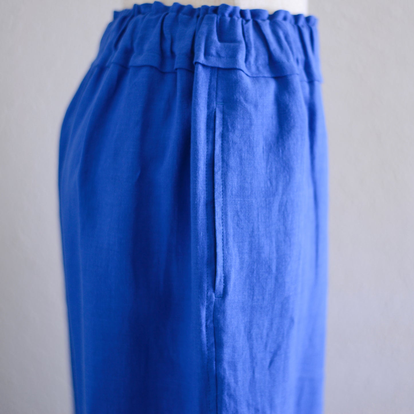 リネンワイドイージーパンツ Blue