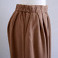 Cotton wool tapered pants Mocha