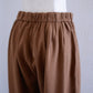 Cotton wool tapered pants Mocha