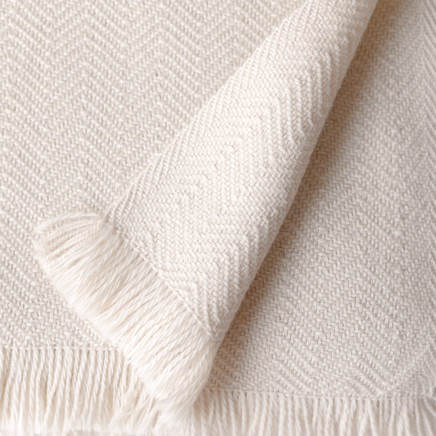 プレミアムベビーアルパカショール Ivory