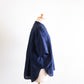 コットンリネンバンドカラー半袖シャツ Dark Navy