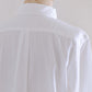 Cotton Mini Pocket Round Collar Shirt White