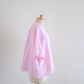 フレンチリネンストライプ半袖シャツ Off White × Pink