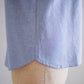 コットンミニポケット丸襟シャツ Blue