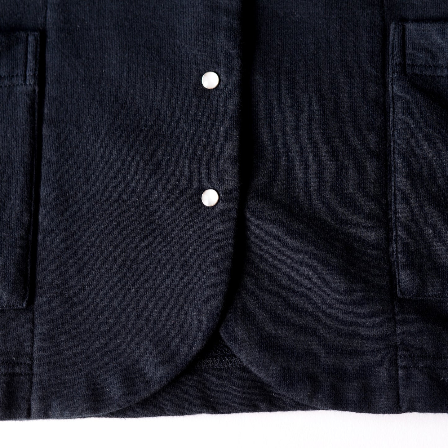 コットンウールスナップカーディガン Black