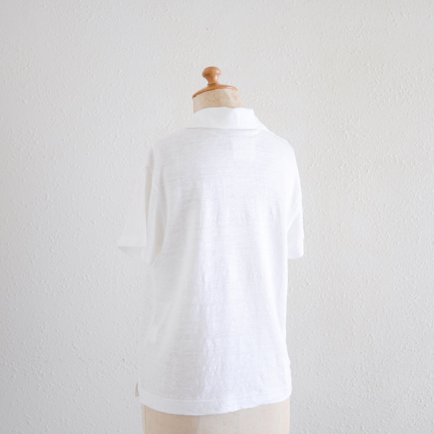 リネンジャージオープンカラープルオーバー  Off White