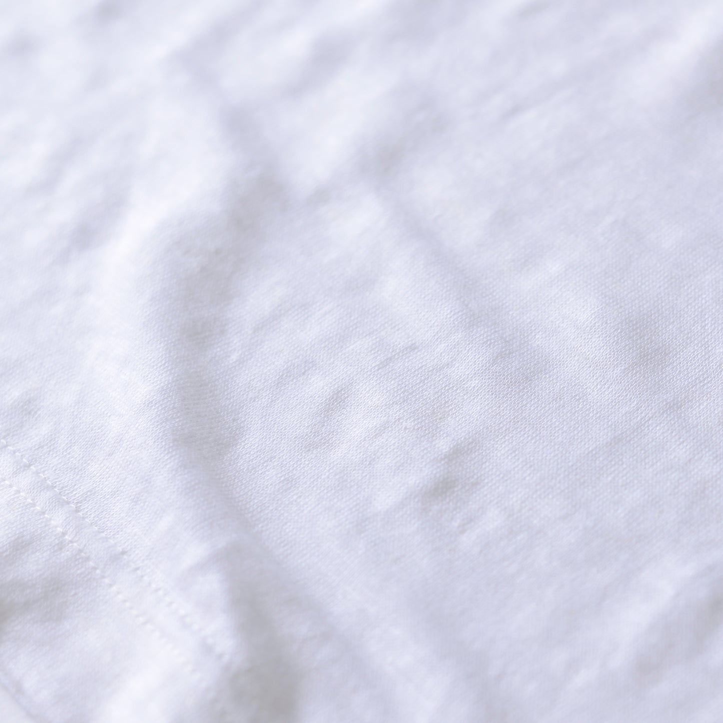 リネンジャージオープンカラープルオーバー  Off White