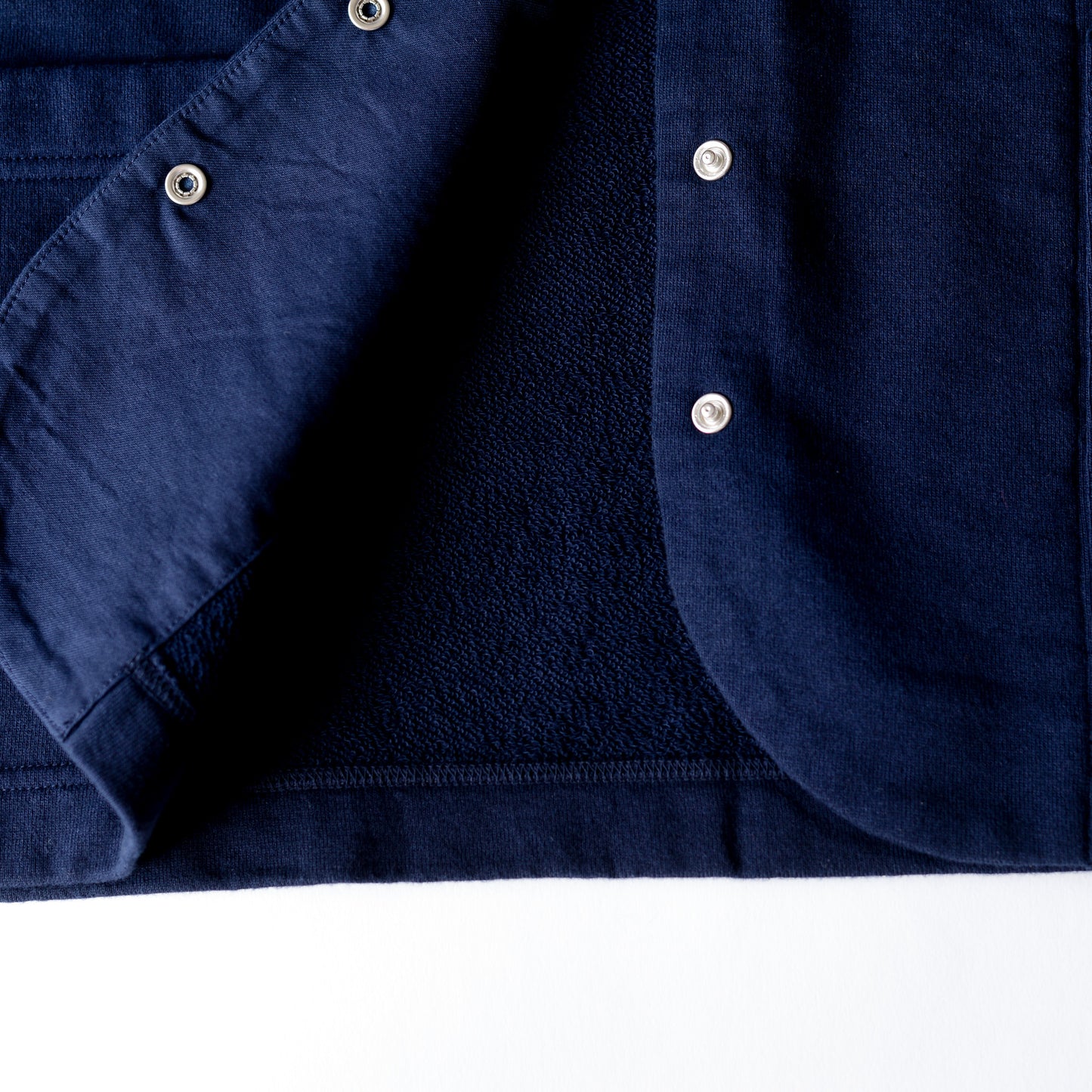 コットンウールスナップカーディガン Navy