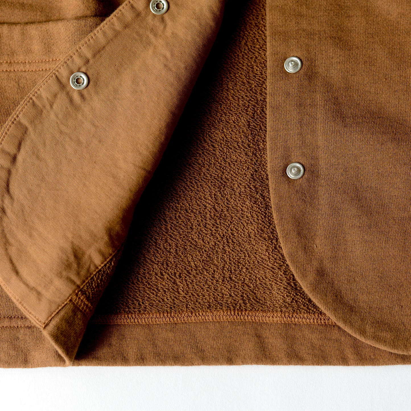 コットンウールスナップカーディガン Mocha