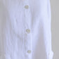 リネンラウンドカラージャケット White