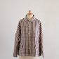 コットンラウンドカラージャケット Gingham Check