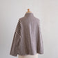 コットンラウンドカラージャケット Gingham Check