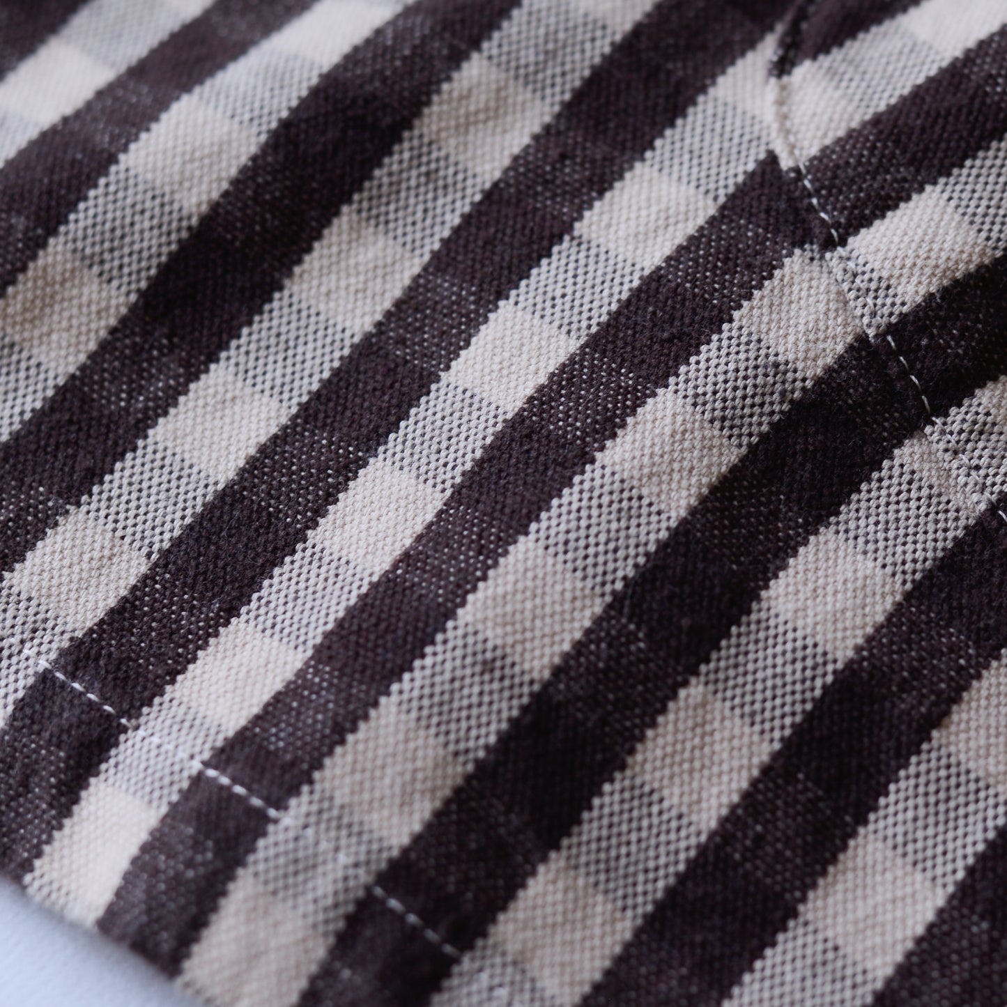 コットンラウンドカラージャケット Gingham Check