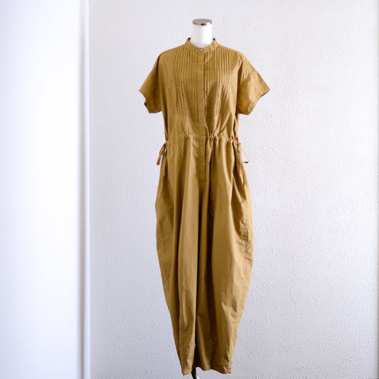 コットンタックジャンプスーツ Mocha
