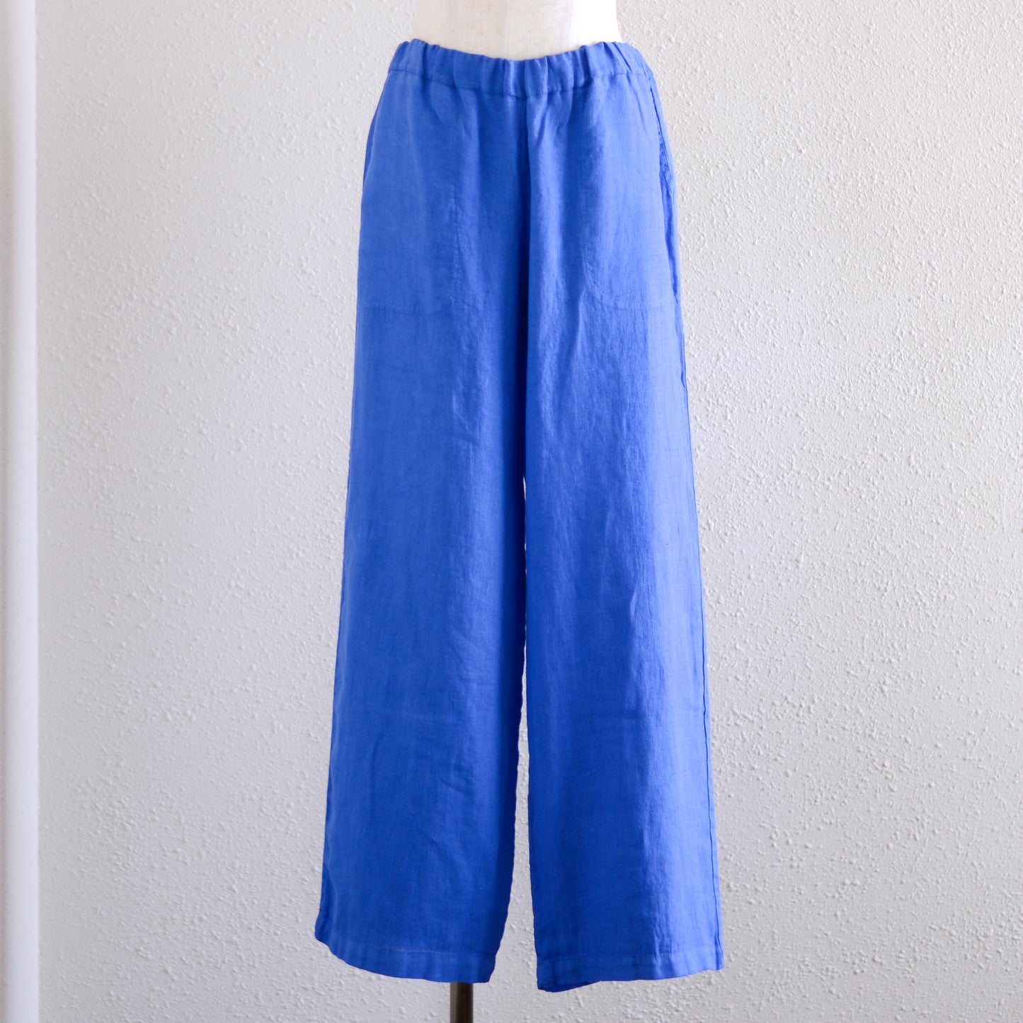 リネンストレートパンツ Blue