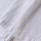 リネンストレートパンツ White
