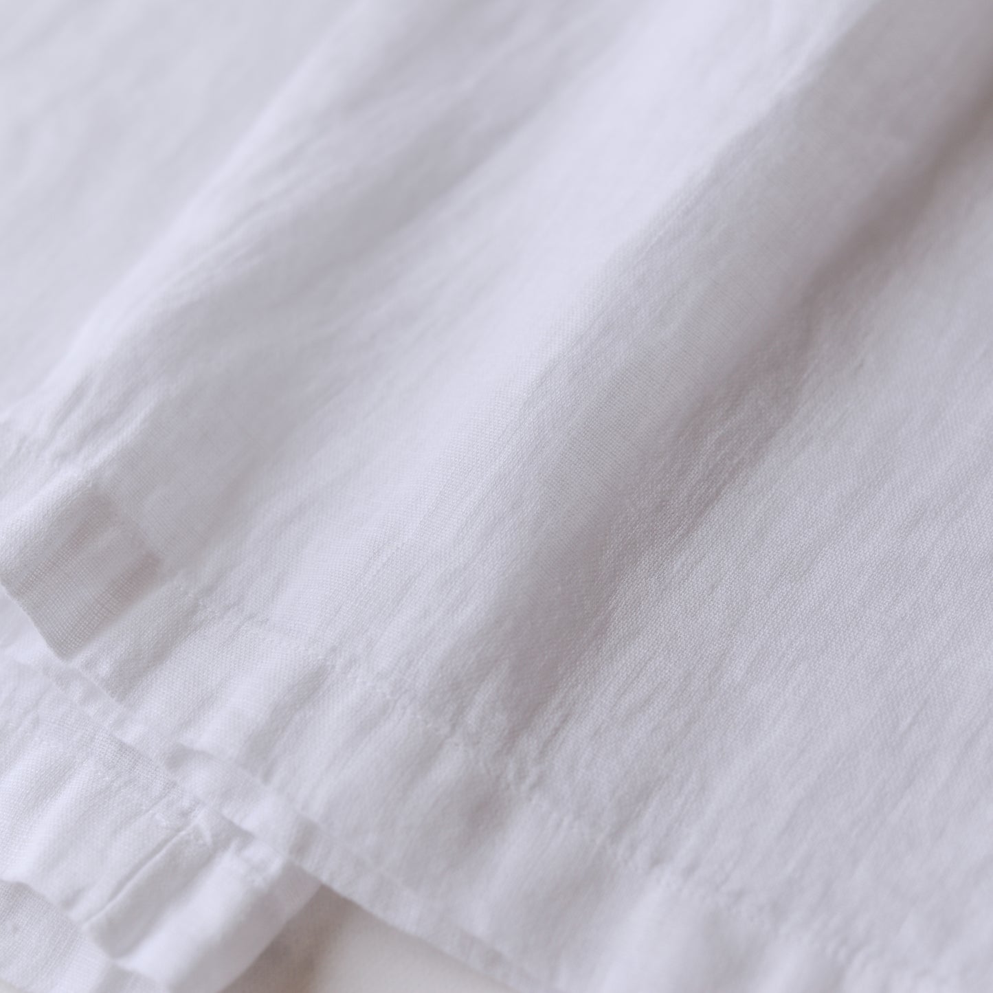 リネンストレートパンツ White