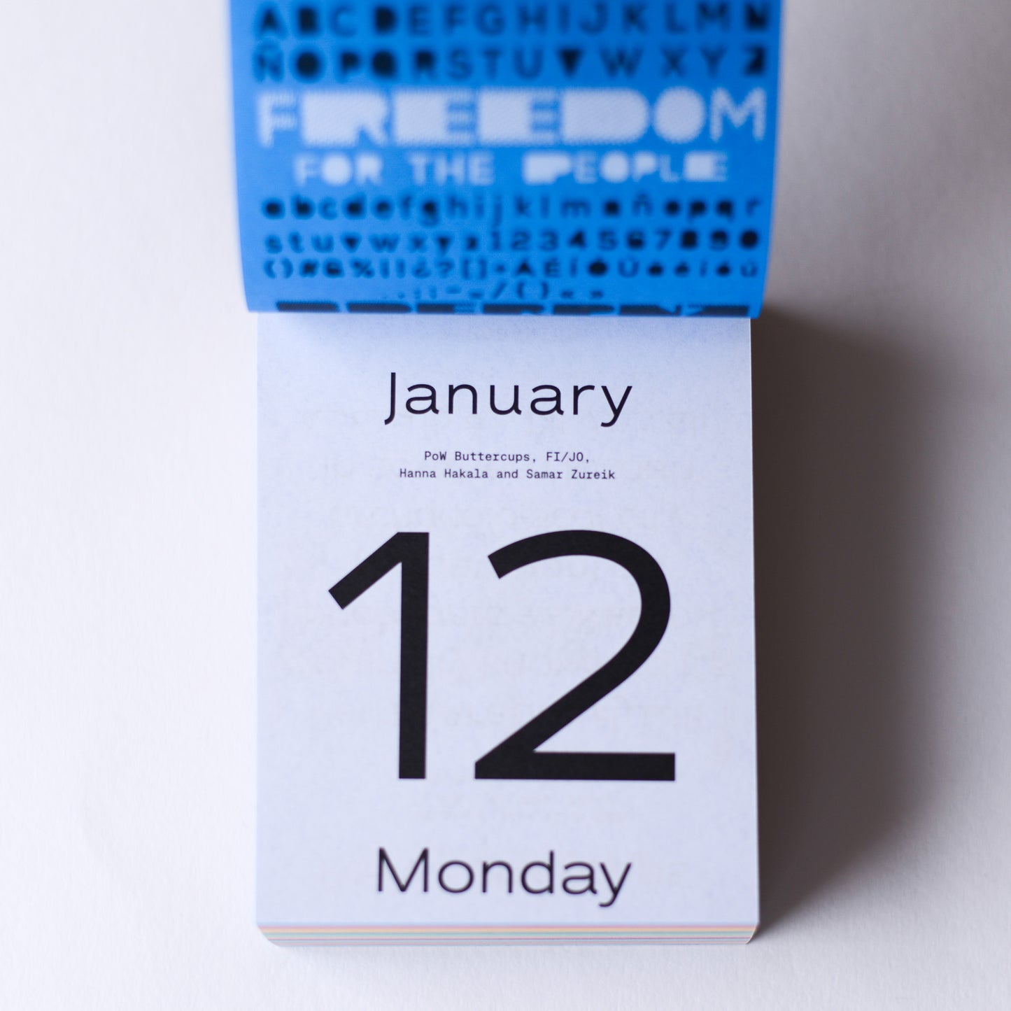 TYPODARIUM 2026 カレンダー