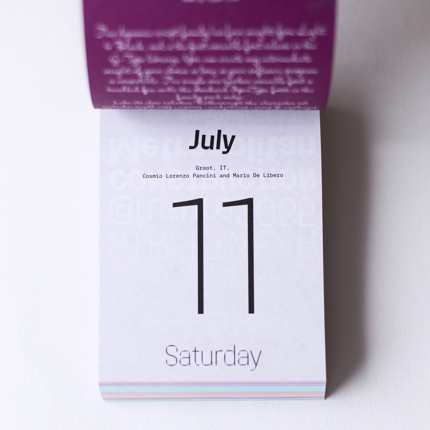 TYPODARIUM 2026 カレンダー