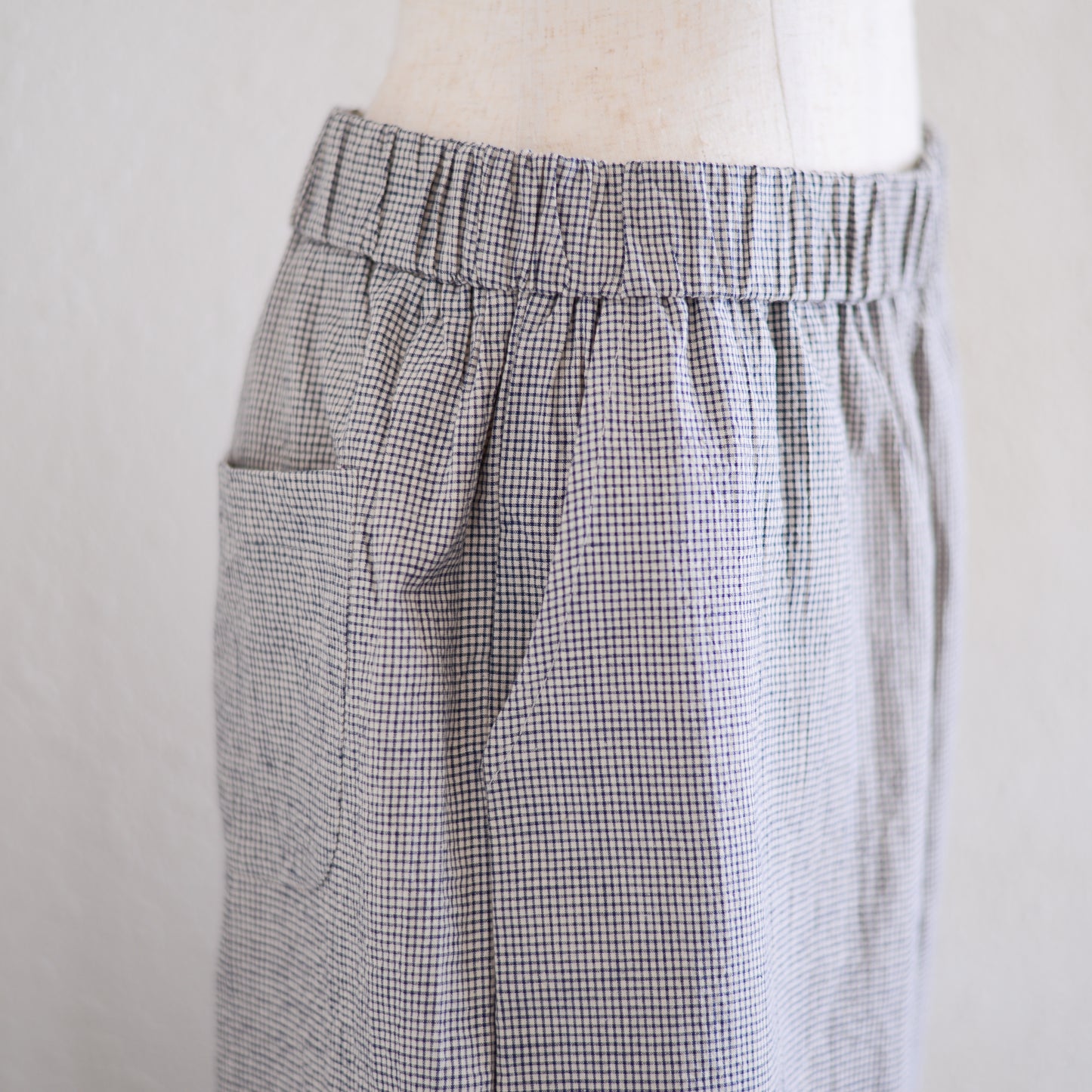 オーガニックコットンイージーストレートパンツ Check