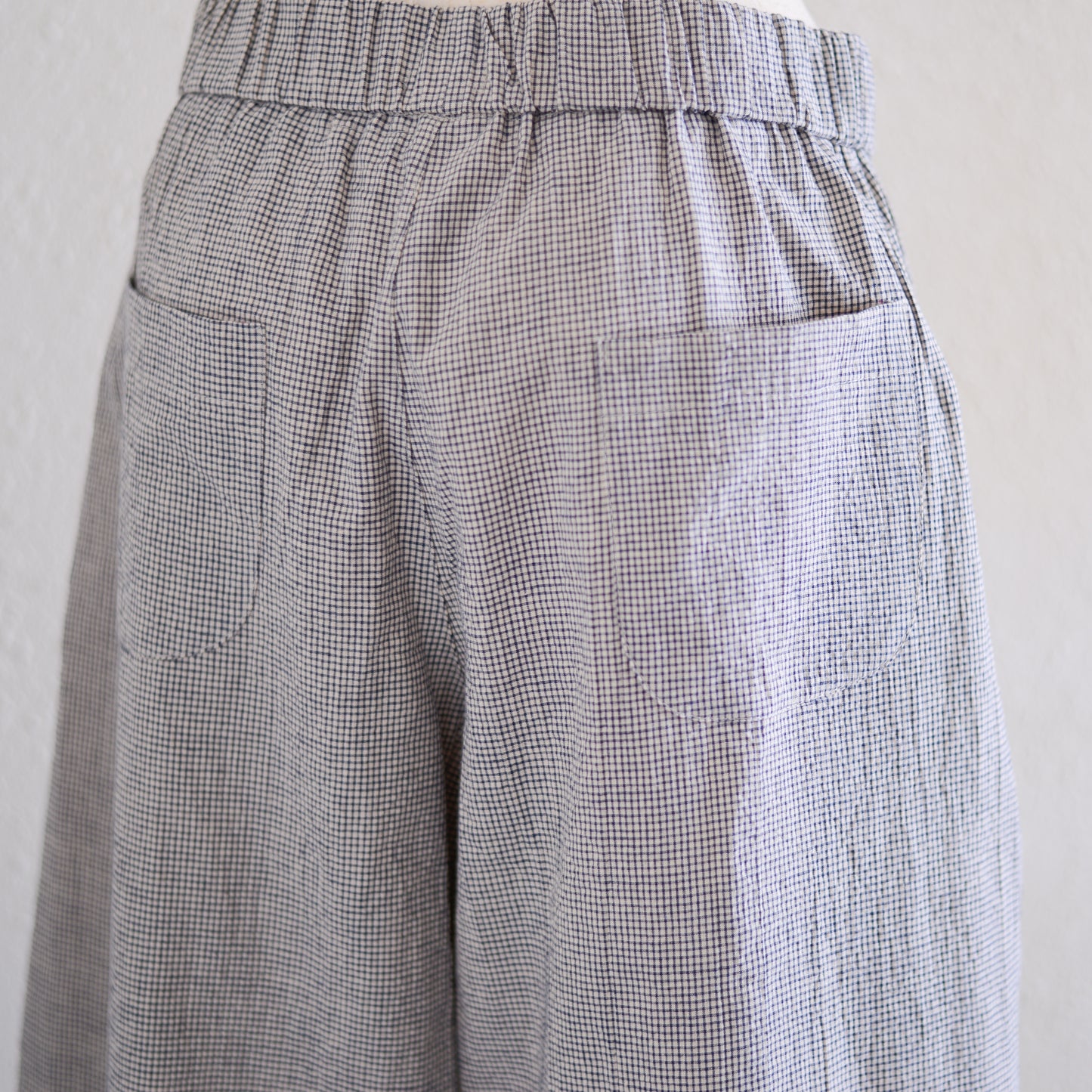 オーガニックコットンイージーストレートパンツ Check