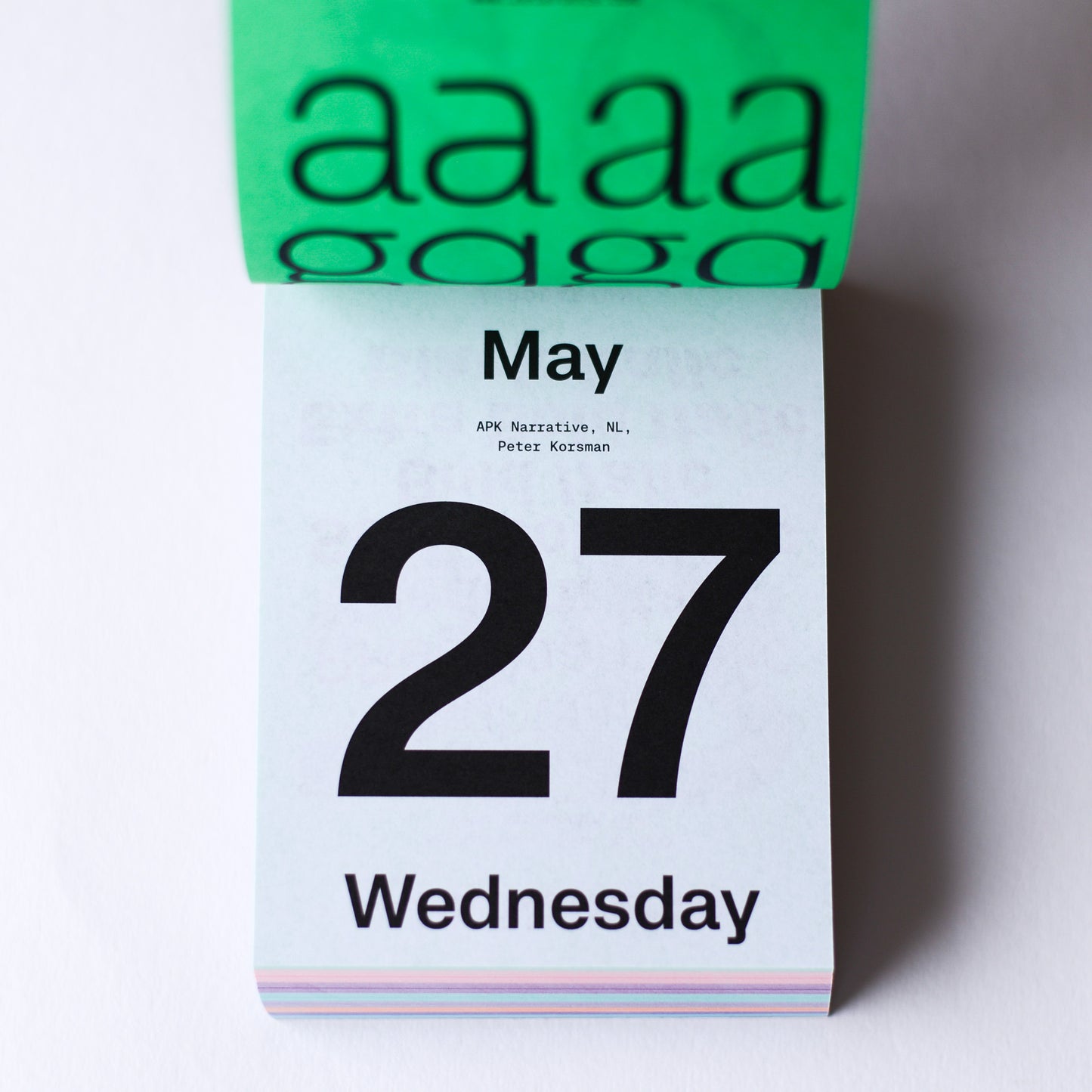 TYPODARIUM 2026 カレンダー