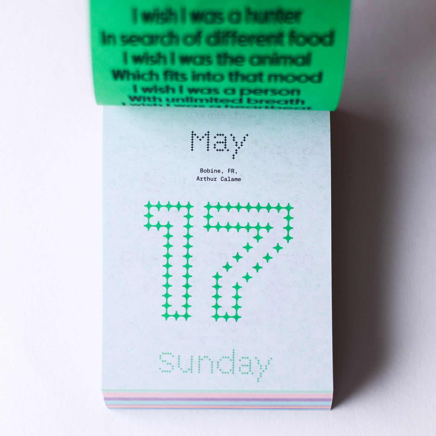 TYPODARIUM 2026 カレンダー