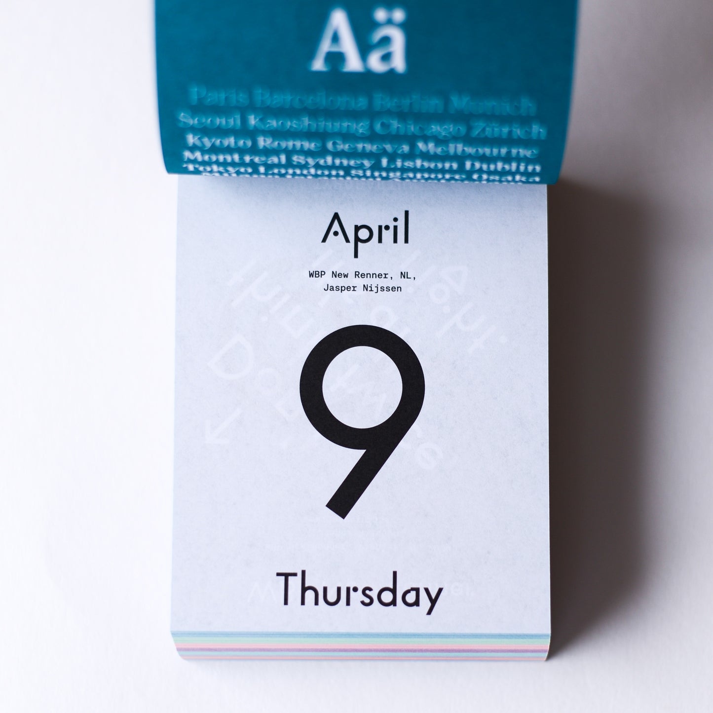 TYPODARIUM 2026 カレンダー