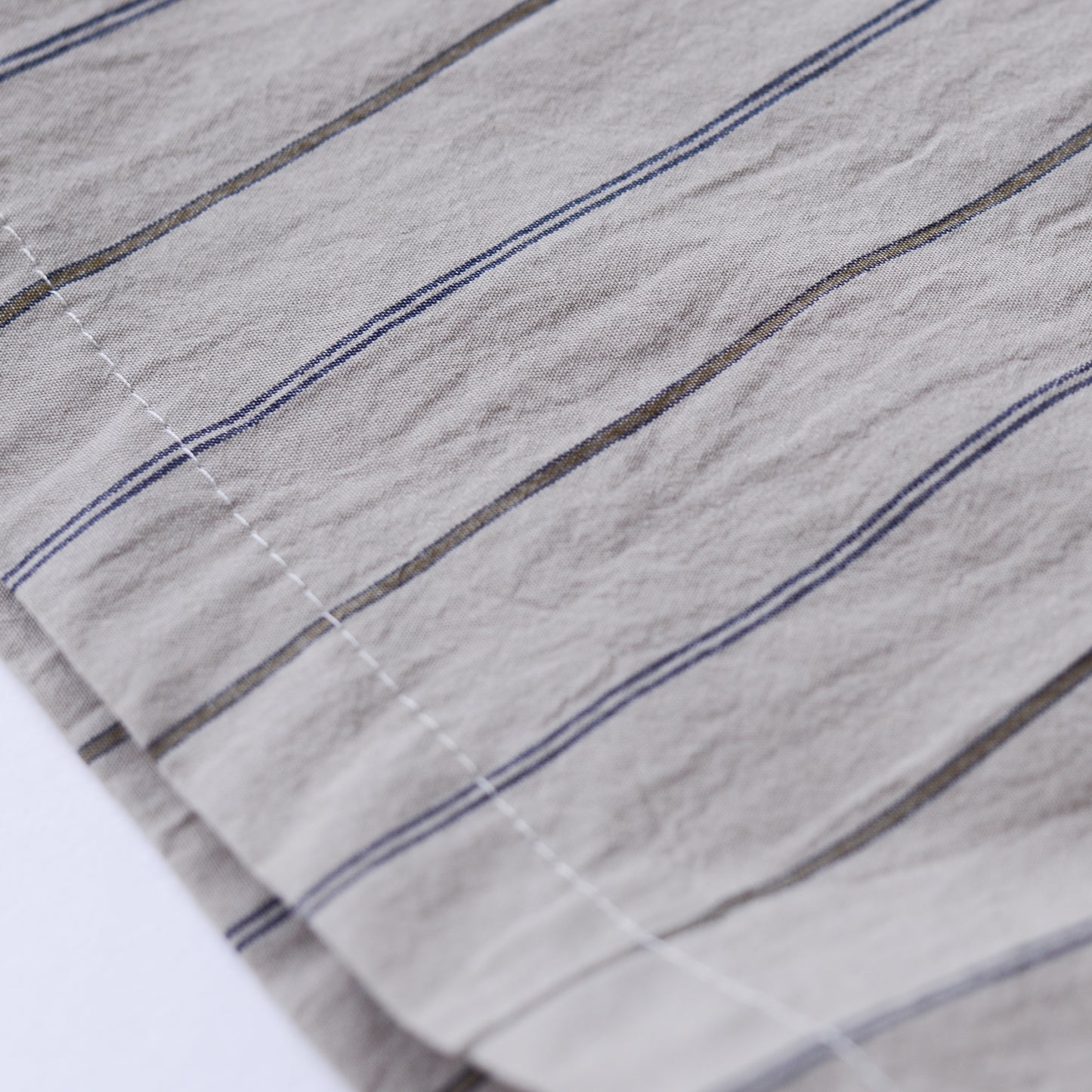 オーガニックコットンイージーストレートパンツ  Stripe