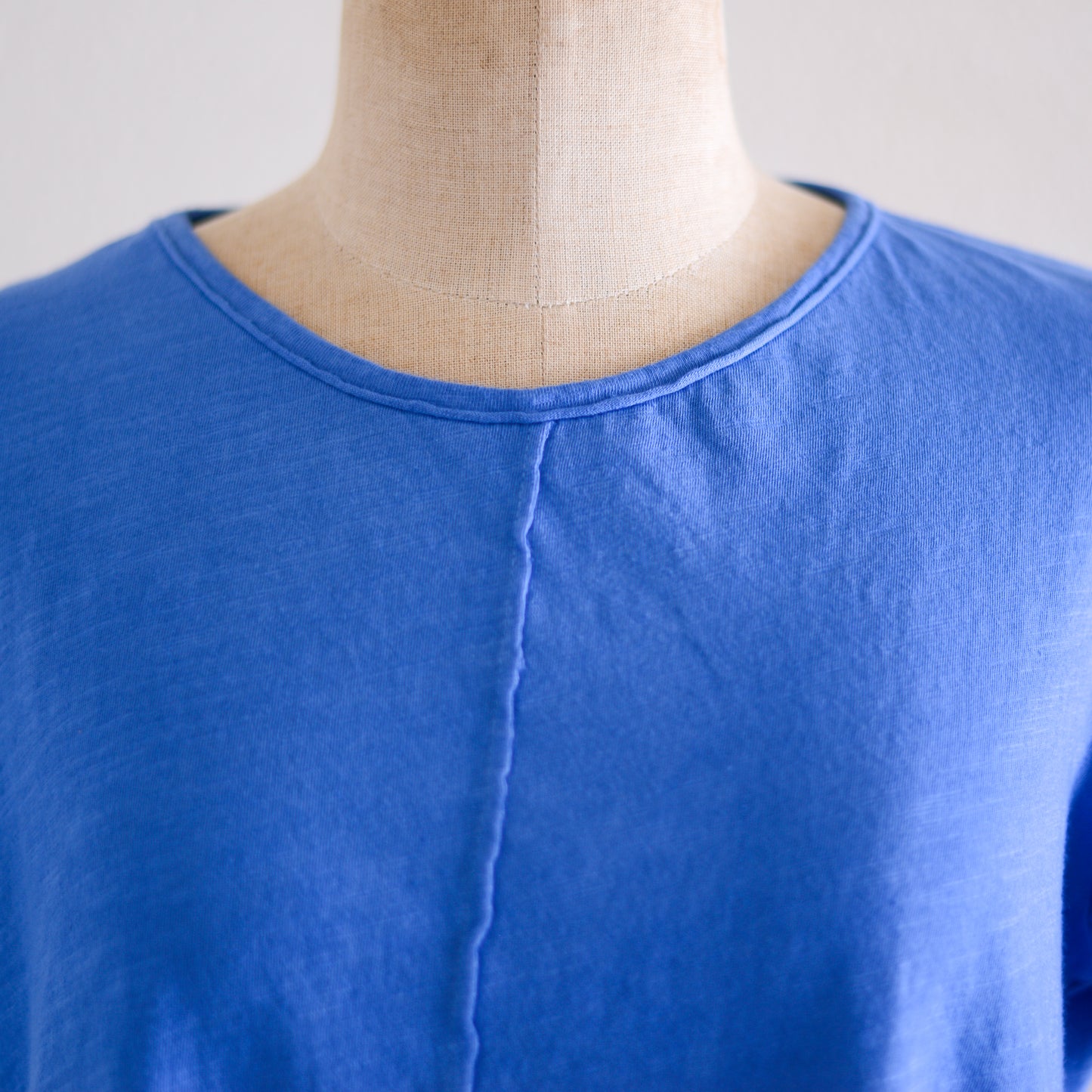 ソフトコットンショートスリーブTシャツ Blue