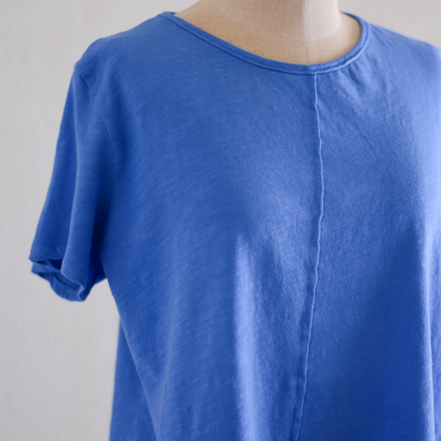 ソフトコットンショートスリーブTシャツ Blue