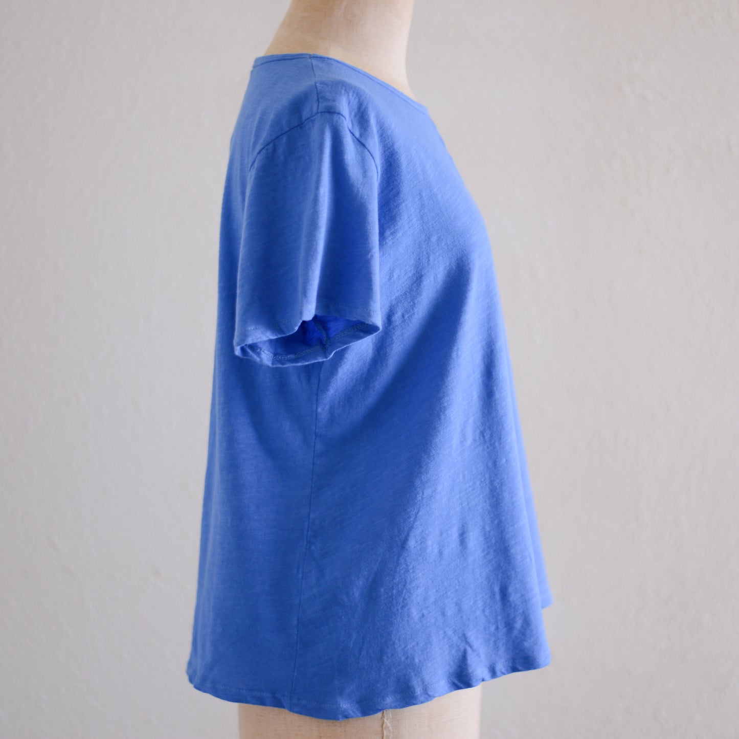 ソフトコットンショートスリーブTシャツ Blue