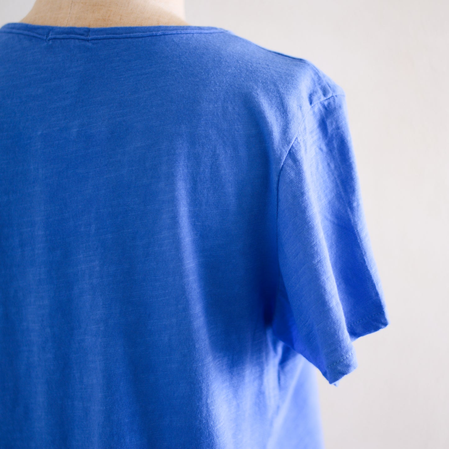 ソフトコットンショートスリーブTシャツ Blue