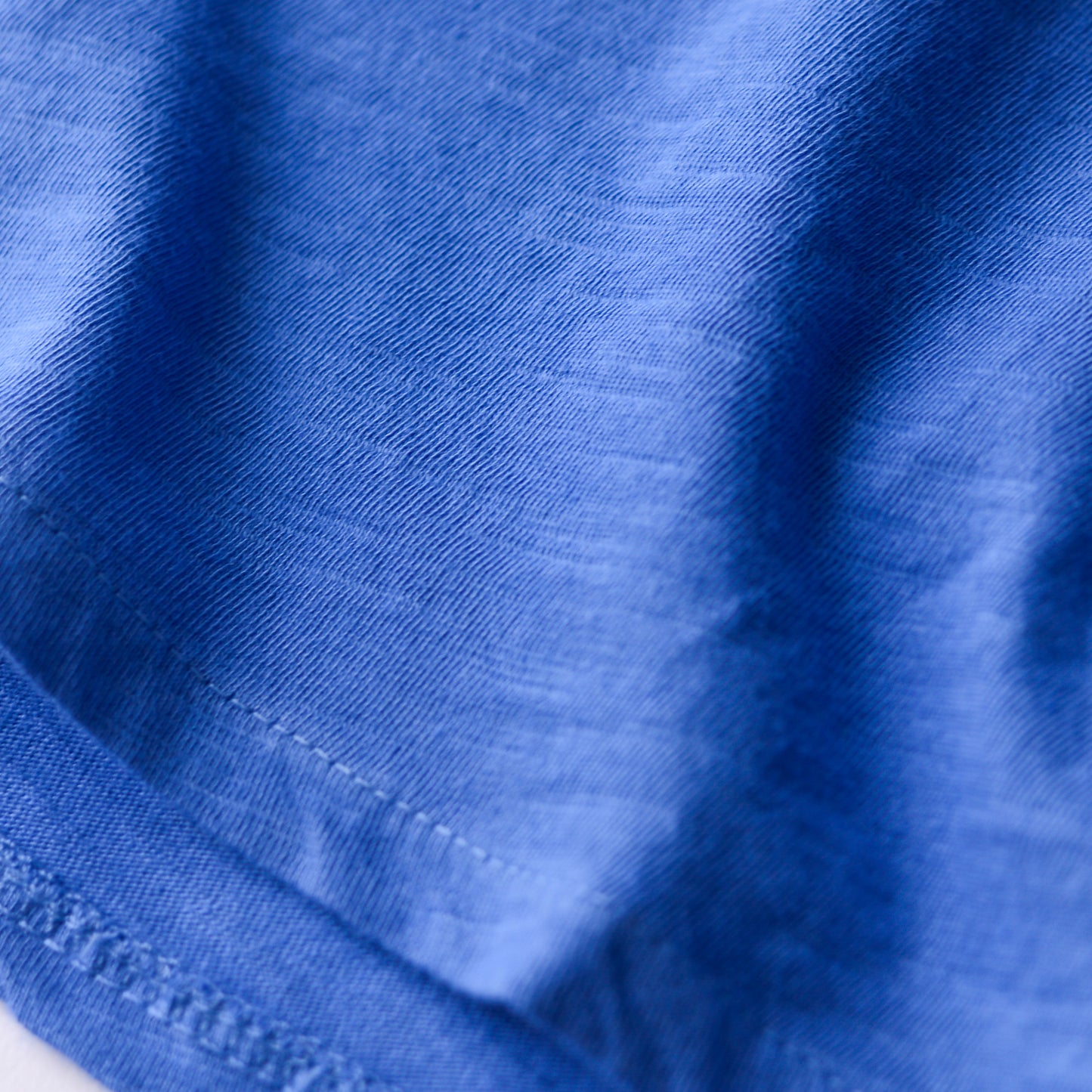 ソフトコットンショートスリーブTシャツ Blue