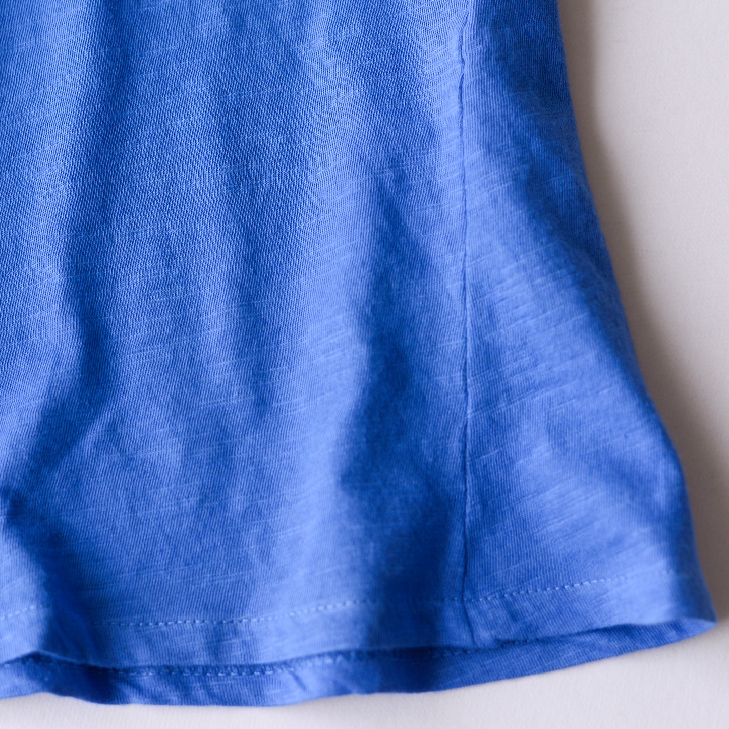 ソフトコットンショートスリーブTシャツ Blue