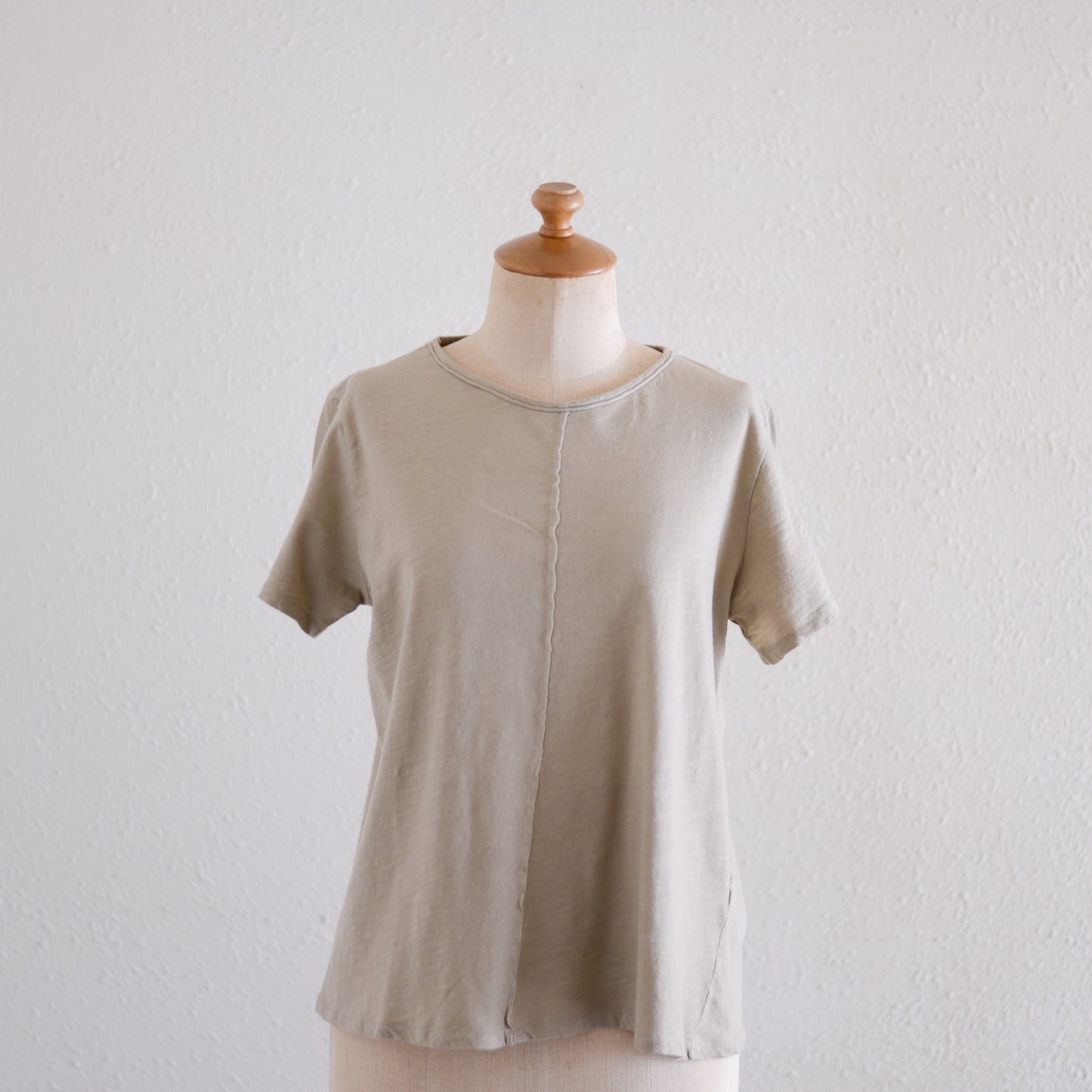 ソフトコットンショートスリーブTシャツ Taupe