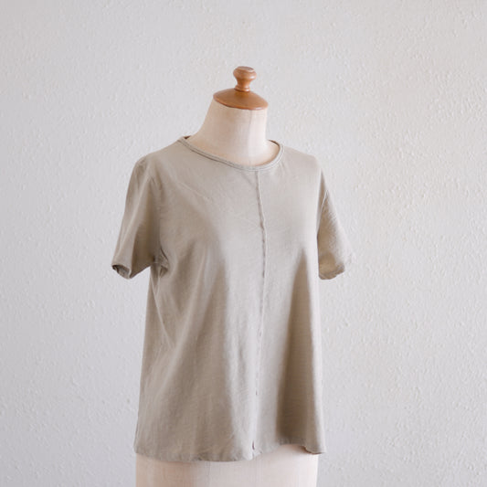 ソフトコットンショートスリーブTシャツ Taupe