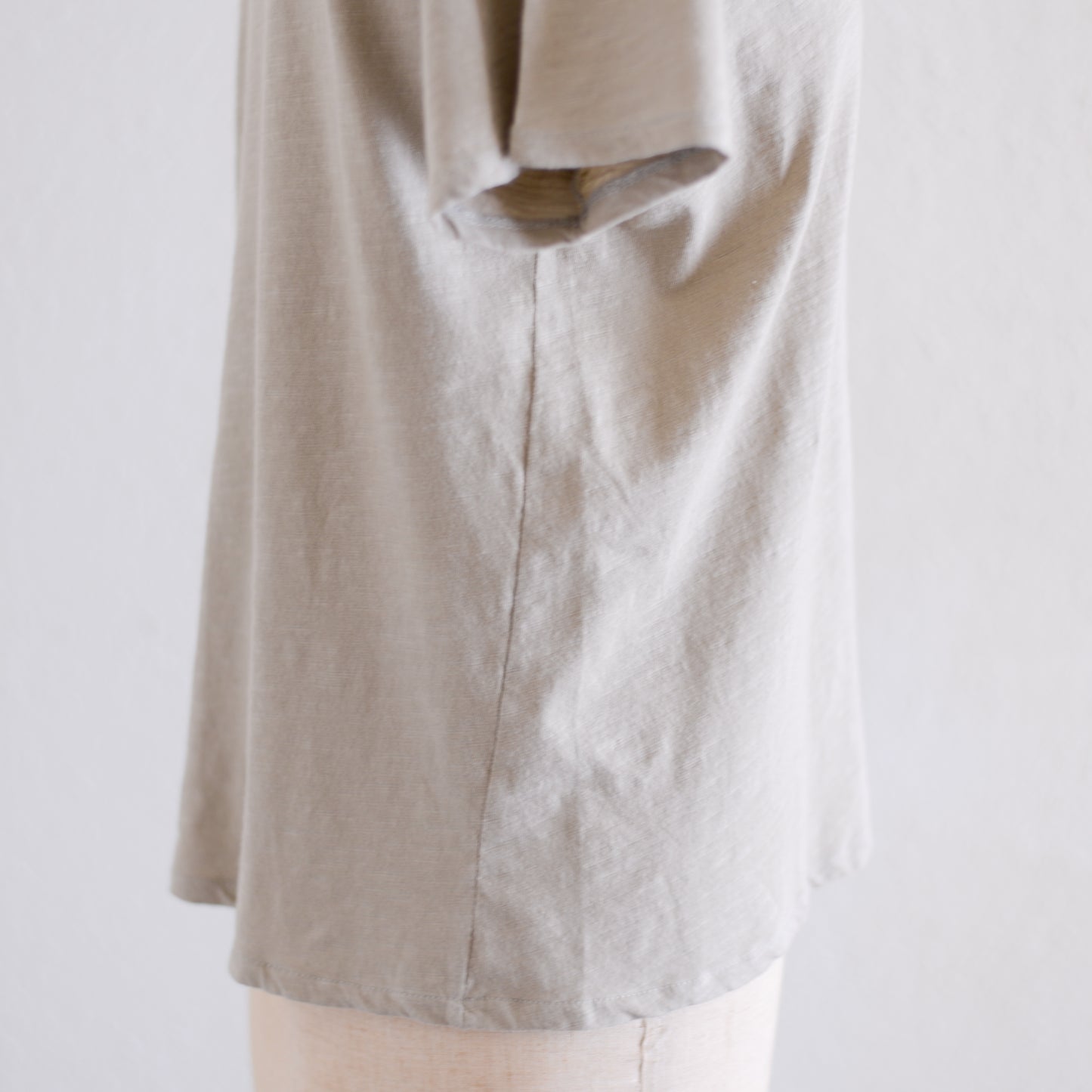 ソフトコットンショートスリーブTシャツ Taupe