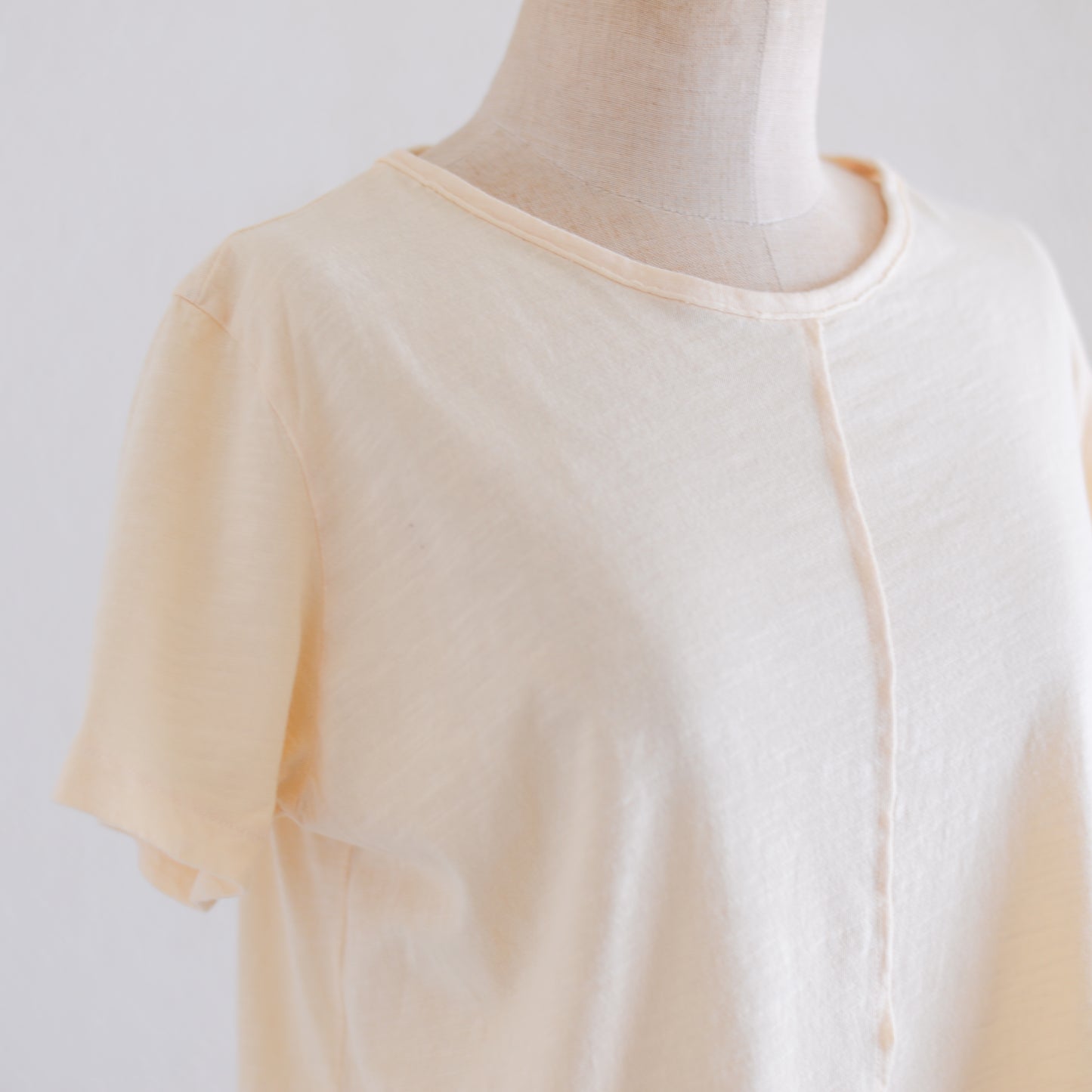 ソフトコットンショートスリーブTシャツ Yellow