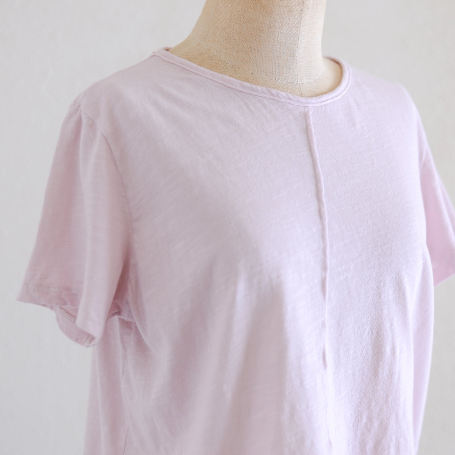 ソフトコットンショートスリーブTシャツ Pink