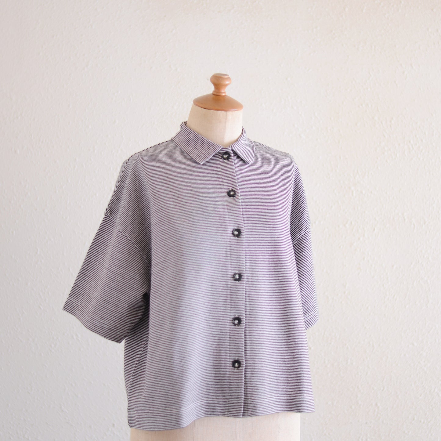 コットン鹿子ショートスリーブカーディガン Brown