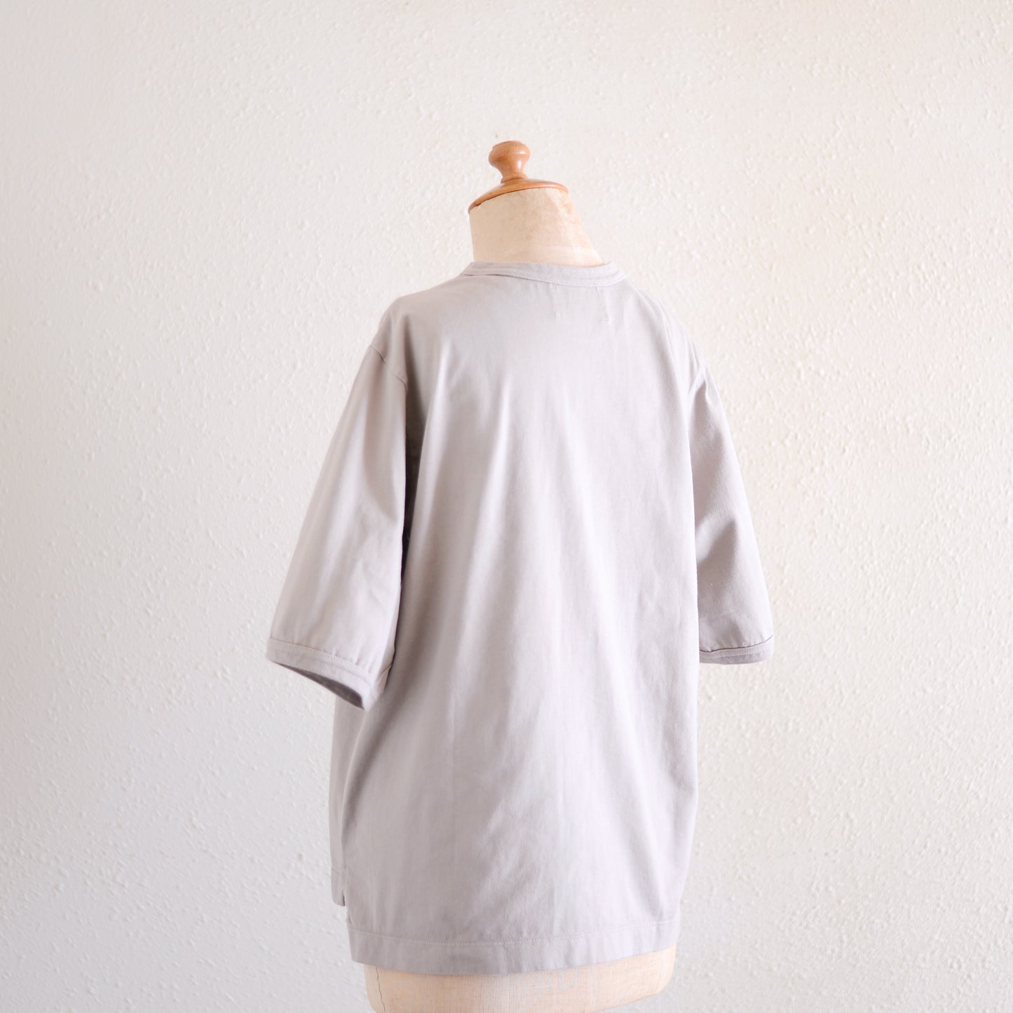 ソフトコットンシンプルプルオーバー Grayge