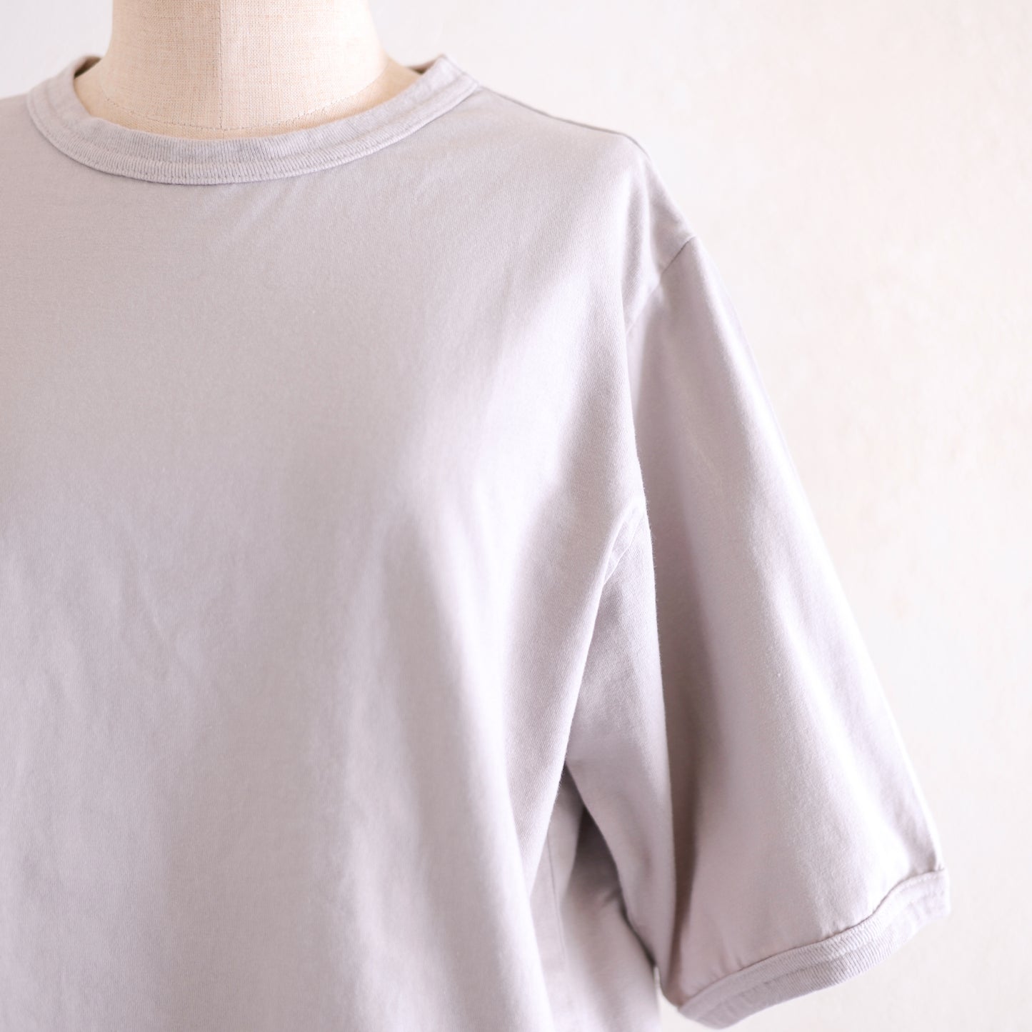 ソフトコットンシンプルプルオーバー Grayge