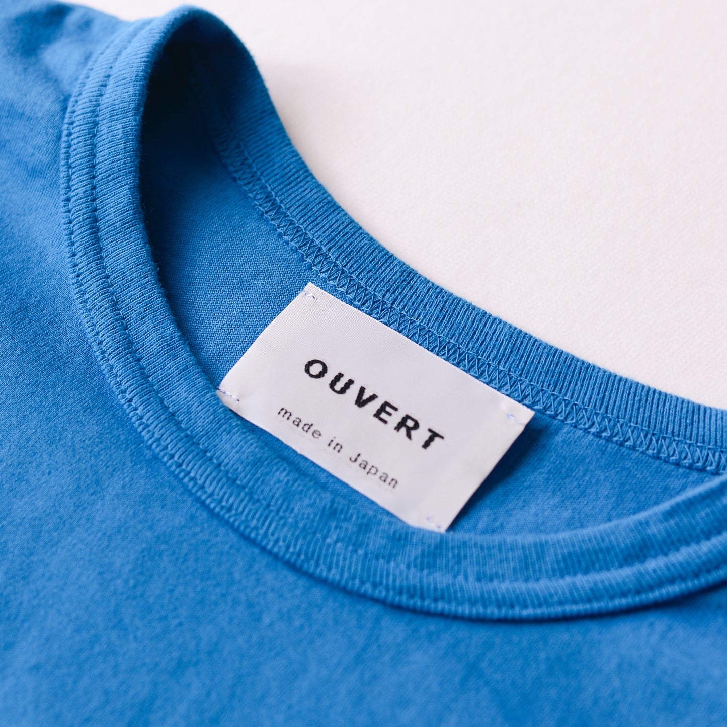 ソフトコットンシンプルプルオーバー Blue