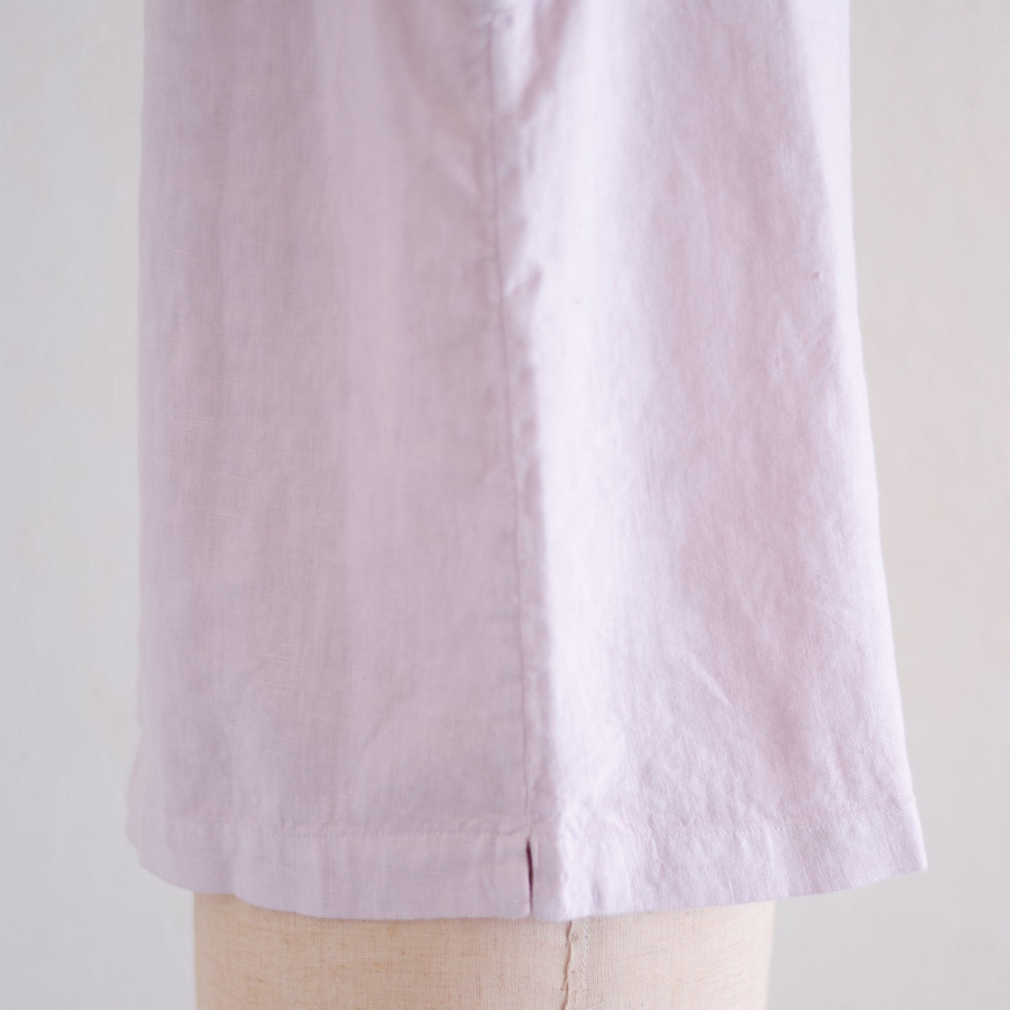 リネンボートネックスリーブレスプルオーバー Pink