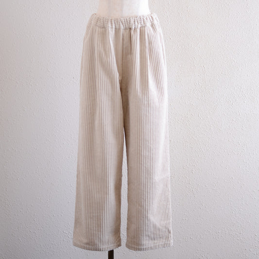 コーデュロイワイドパンツ Light Beige