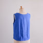 リネンボートネックスリーブレスプルオーバー Blue