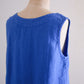リネンボートネックスリーブレスプルオーバー Blue