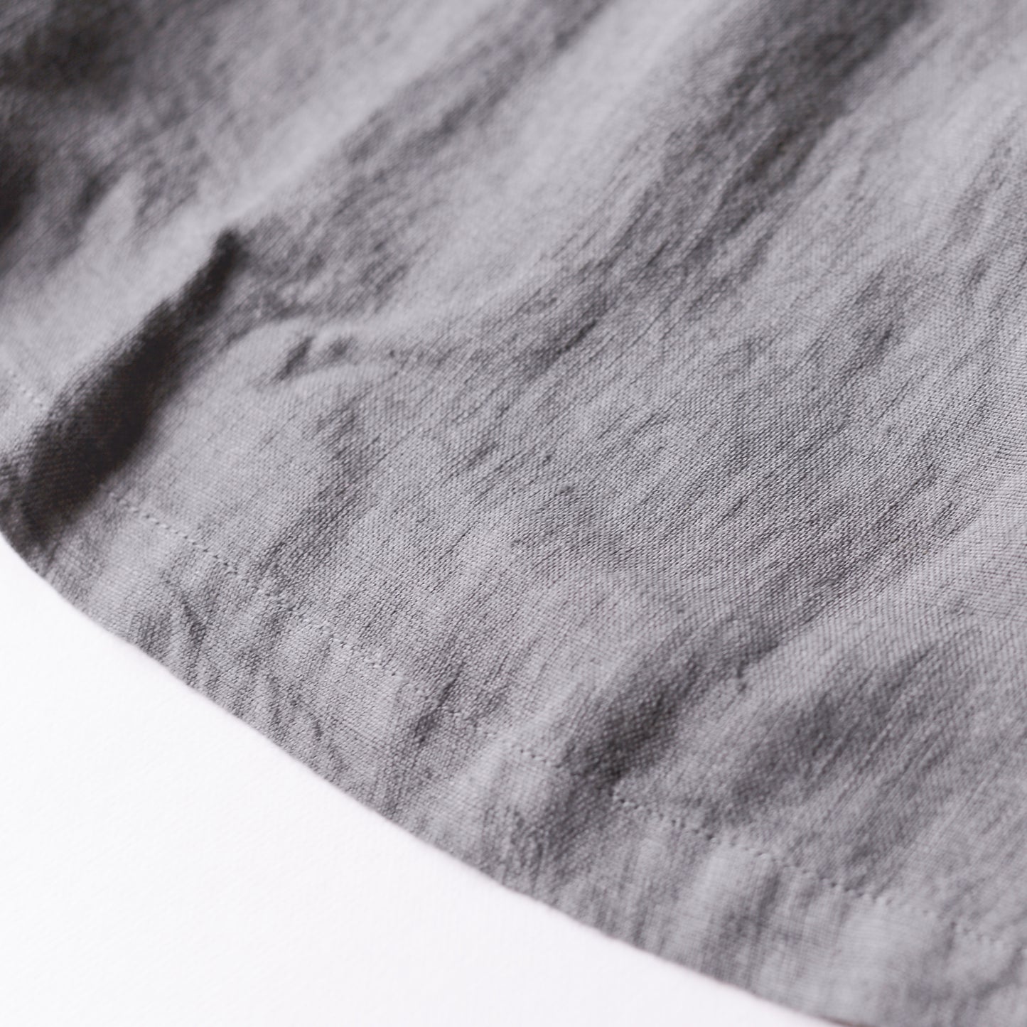 リネンギャザーウエストワンピース Charcoal Gray